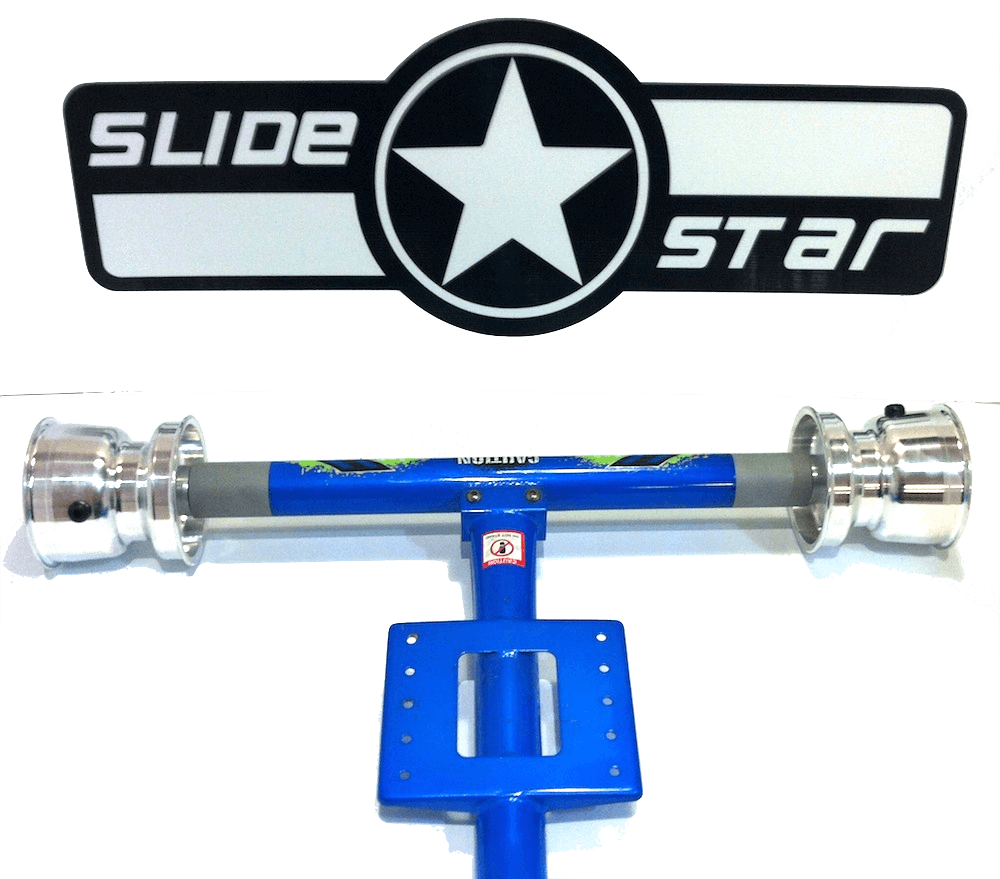 Full Axle Kit ( steel ) with Edwards Futura Kart Wheels to fit Huffy Slider™