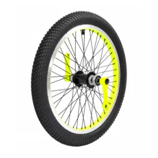 DIRECT install Yellow Triad Cartel Wheel for Huffy Stock Fork