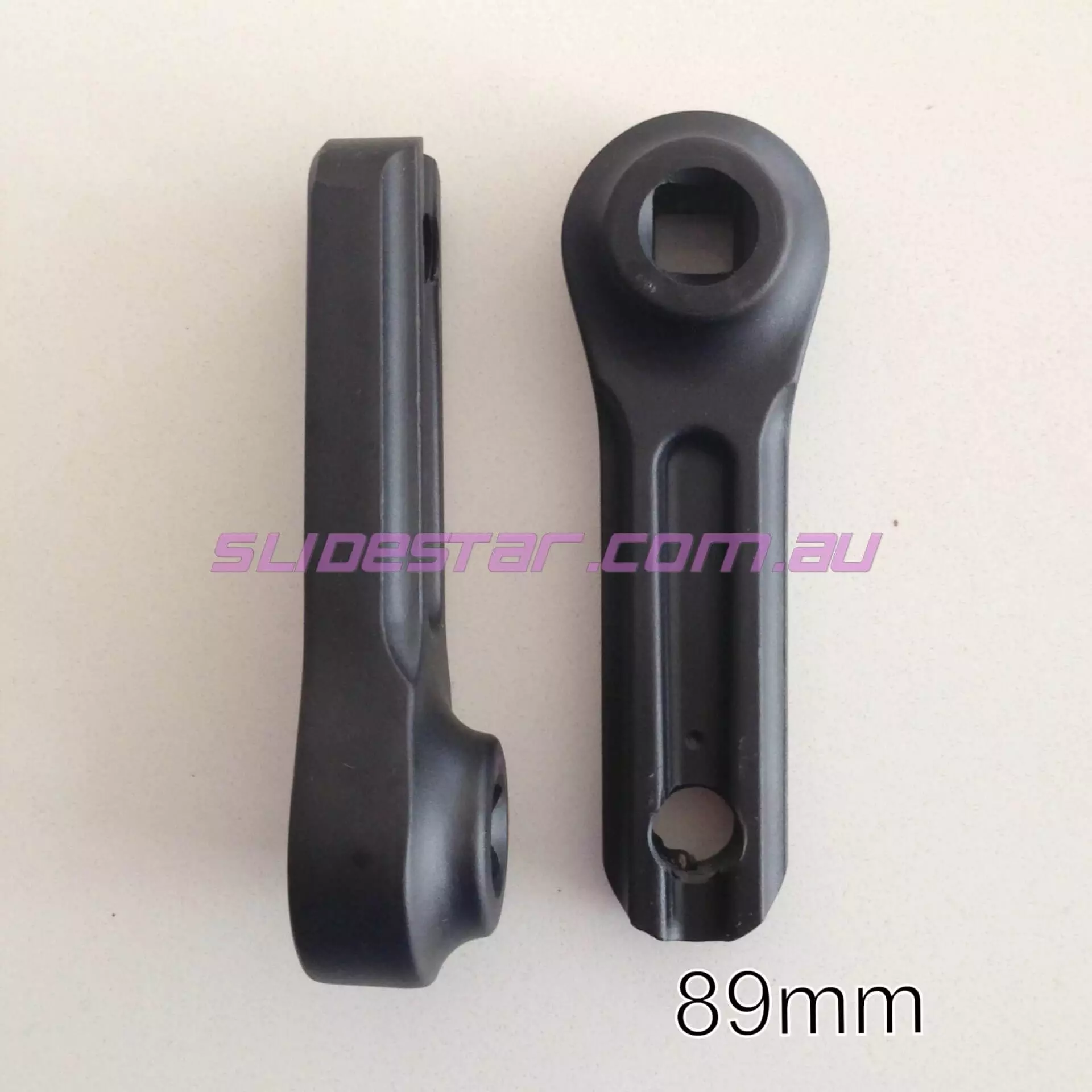 BLACK Alloy Pedal Cranks 89mm long