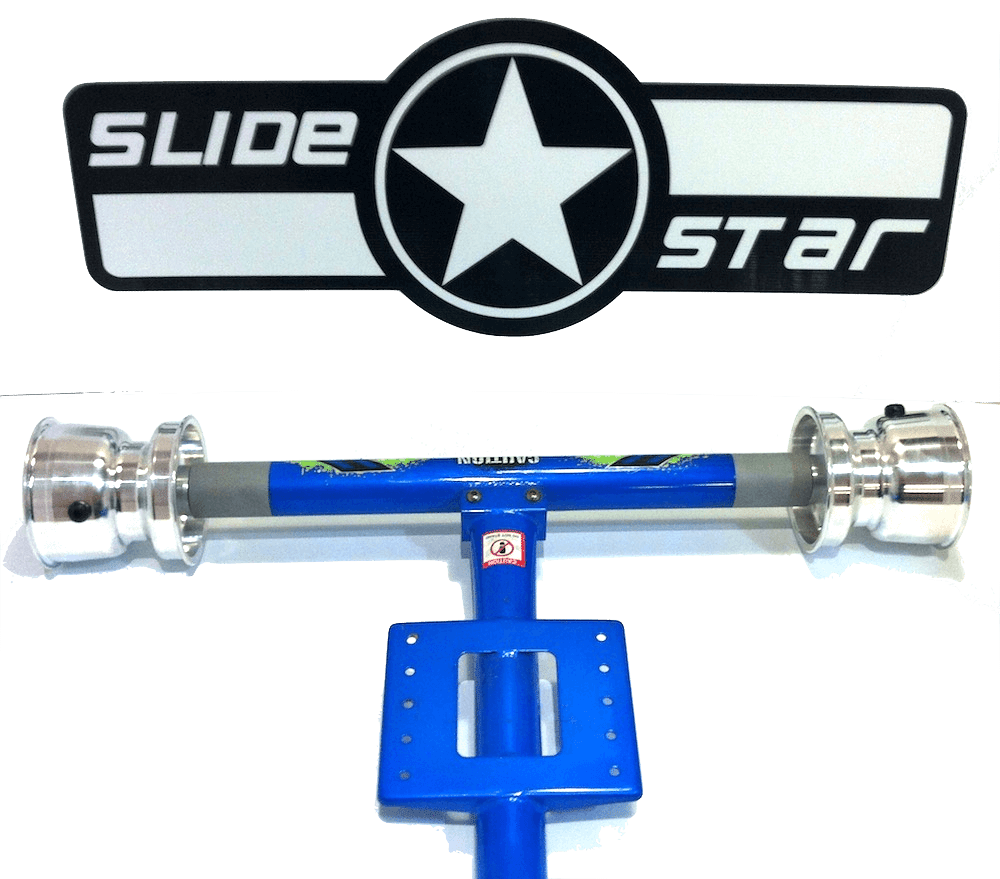 Full Axle Kit ( steel ) with Edwards Futura Kart Wheels to fit Huffy Slider™