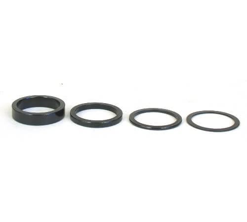 1-1/8th Stem SPACERS "O/S" 4 Pack BLK
