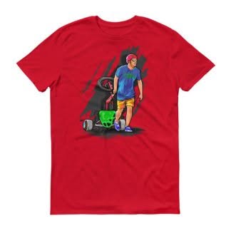 "Feel the Burn" T-Shirt - Red, 2XL