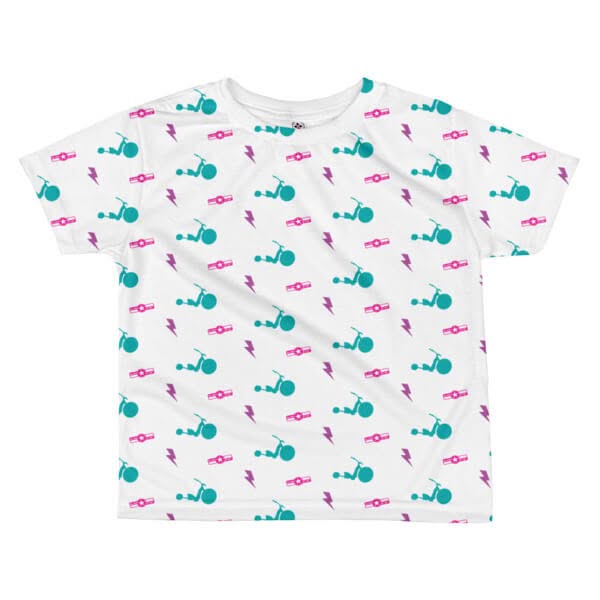 Little Sliders Pink & Teal Tee