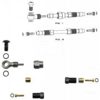 Banjo brake line kit for Tektro